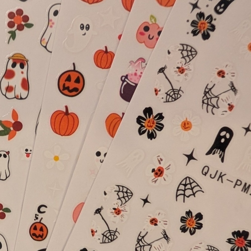 Tiny Halloween Stickers. Nail Art, Crafting, DIY